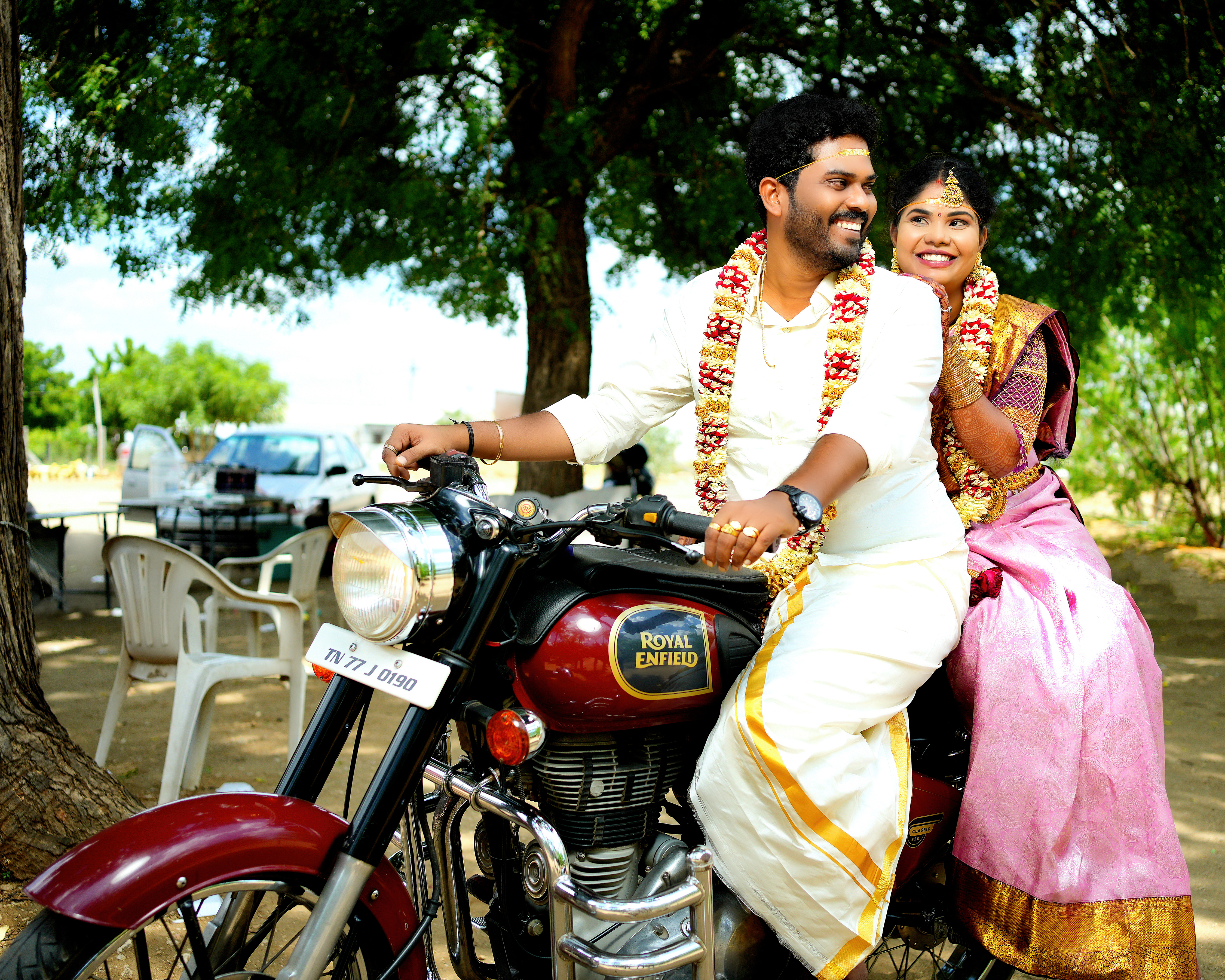 Intimate couple moment by the water