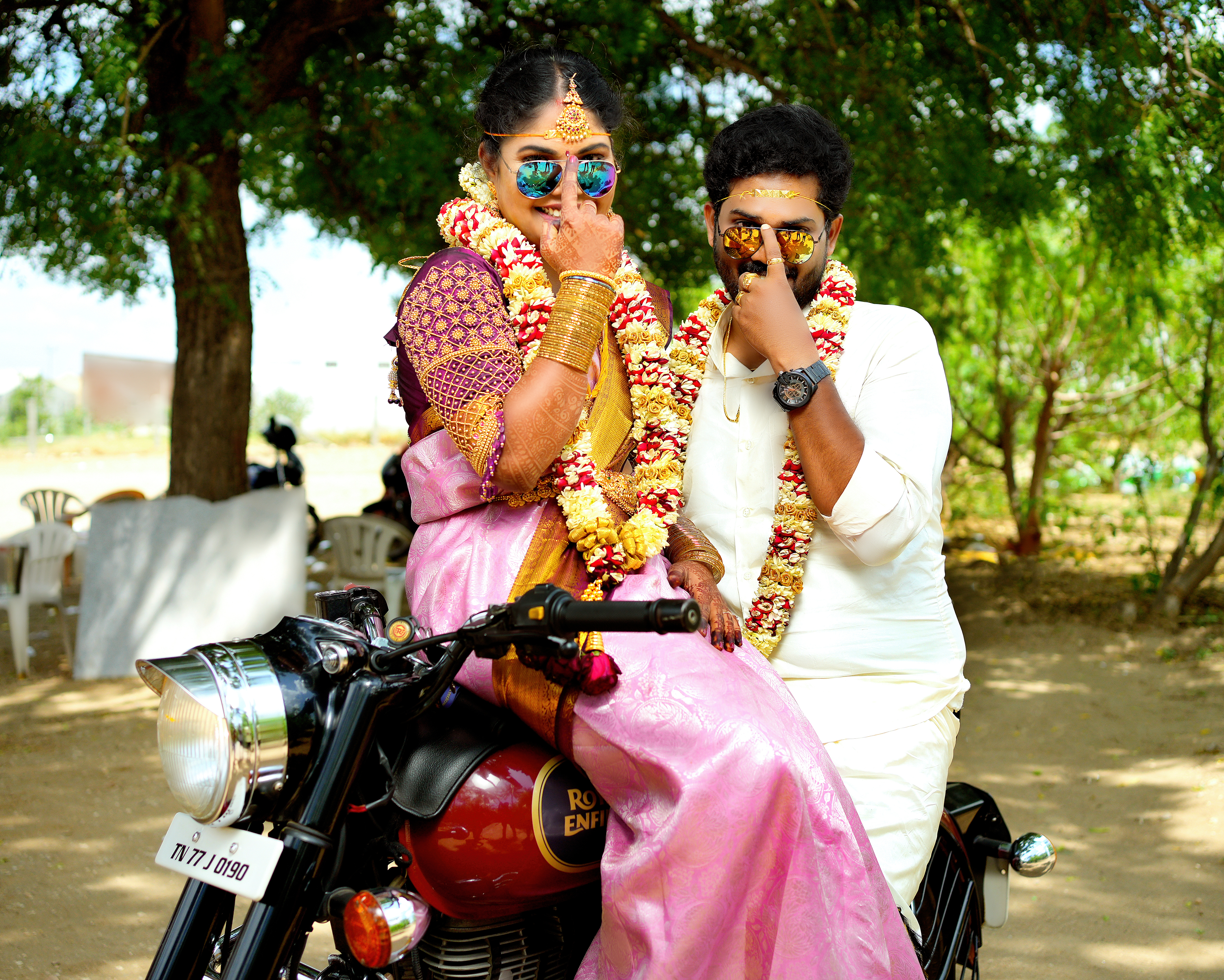 Joyful couple dancing on the beach